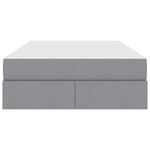 vidaXL Lit avec rangement et matelas Gris clair 120 x 200 cm Polyester