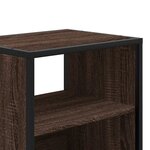 vidaXL Table de chevet murale chêne marron 40x31x39 5 cm