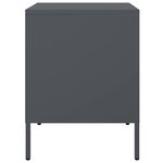 vidaXL Table de chevet anthracite 36x39x50 5 cm acier