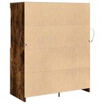 vidaXL Buffet chêne fumé 81x37x100 cm bois d'ingénierie