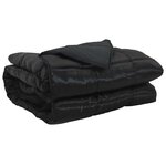 vidaXL Duvet complet toute l'année Noir 200 x 135 cm