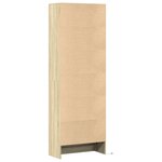 vidaXL Buffet haut LED chêne sonoma 69x32 5x200 cm bois d’ingénierie