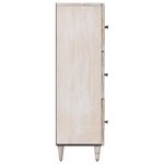 vidaXL Buffet Haut Blanc 40 x 33 5 x 110 cm Bois de mangue massif