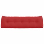 vidaXL Coussin de Dos Rouge 160 x 24 x 50 cm tissu