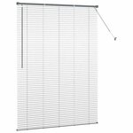 vidaXL Store de Fenêtre avec des rideaux Gris foncé Aluminium