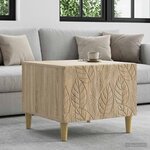 vidaXL Table basse Chêne Sonoma 50 x 49 x 40 cm Bois d'ingénierie