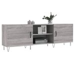 vidaXL Meuble TV sonoma gris 150x30x50 cm bois d'ingénierie