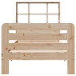 vidaXL Cadre de lit sans matelas 90x200 cm bois de pin massif