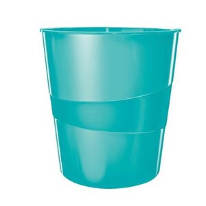 Corbeille à papier Wow capacité 15L polypropylène D29 x H32,4 cm Menthe brillant LEITZ