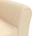 Vidaxl canapé pour enfants crème tissu