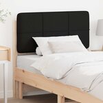 vidaXL Tête de lit capitonnée Marron et Noir 80 cm Pin massif