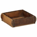 vidaXL Plateau Marron 29 x 31 x 10 cm Bois Recyclé Solide