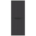 vidaXL Armoire de rangement d'extérieur noir 65x37x165 cm PP
