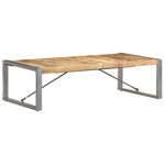 vidaXL Table basse 140x70x40 cm Bois de manguier brut