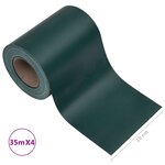 vidaXL Écrans d'intimité de jardin 4 Pièces PVC 35x0 19 m Vert mat