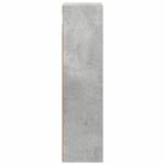 vidaXL Armoire murale de salle de bain Gris Béton 20 x 16 x 62 5 cm