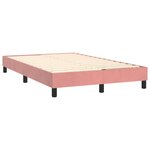 vidaXL Cadre de lit Rose 120x200 cm Velours