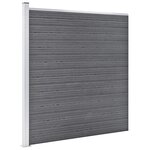 vidaXL Clôture de jardin WPC 353x186 cm Gris