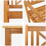 vidaXL Ensemble de salle à manger pour jardin 5 Pièces Marron