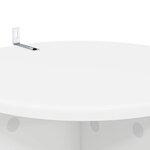 vidaXL Support de Plante 2 pièces Blanc Ø40 x 100 cm Bois d'ingénierie