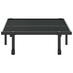 vidaXL Cadre de lit sans matelas pliable noir 90x190 cm acier