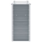 vidaXL Lit surélevé de jardin Acier galvanisé 100x40x77 cm Gris