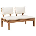 vidaXL Ensemble de canapé de jardin 5 Pièces Marron et Crème