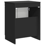 vidaXL Armoire de salle de bain Noir 54 x 41 x 70 cm Bois d'ingénierie