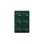 Bloc de boites aux lettres collectives extérieures · B6 - Vert mousse