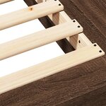 vidaXL Cadre de lit sans matelas chêne marron 90x190 cm