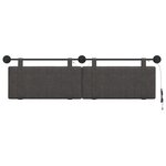 vidaXL Tête de lit suspendue Noir PU antique