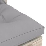 Vidaxl salon de jardin palette 5 pièces avec coussins bois de pin