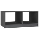 vidaXL Table basse gris 75x50x33 5 cm bois de pin massif