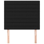 vidaXL Tête de lit Noir 80x5x118/128 cm Tissu