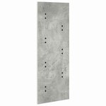 vidaXL Porte-manteau mural Montage mural Gris béton 30 x 1.5 x 80 cm