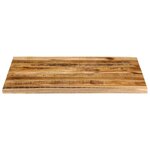 vidaXL Dessus de table 110x80x2 5cm bord vif bois massif manguier brut