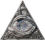 Pièce de monnaie en Argent 2000 Francs g 62.2 (2 oz) Millésime 2025 Conspiracy DIGITIZED EYE OF PROVIDENCE