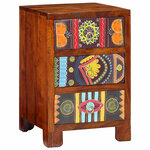 vidaXL Table de chevet 40x40x60 cm bois d'acacia massif