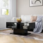 Vidaxl table basse noir 103 5x50x44 5 cm aggloméré