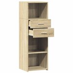 vidaXL Buffet haut chêne sonoma 40x42 5x124 cm bois d'ingénierie