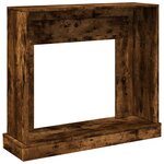 VidaXL Cadre de cheminée chêne fumé 100x30x87 5 cm bois d'ingénierie