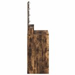 vidaXL Table de Toilette Chêne fumé 50 x 41 x 135 cm Bois d'ingénierie