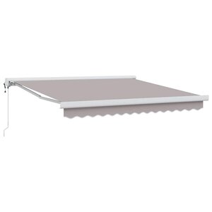 vidaXL Auvent Rétractable Gris clair 300 x 250 cm Tissu et Métal