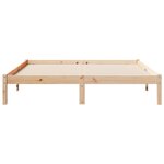 vidaXL Cadre de lit extra long sans matelas 140x220 cm bois massif pin
