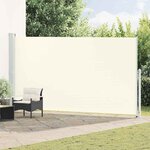 vidaXL Auvent latéral rétractable de patio 200x500 cm Crème