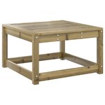 vidaXL Repose-pied de jardin bois de pin imprégné