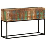 vidaXL Table console 120x30x75 cm Bois de récupération massif