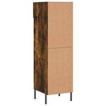 vidaXL Meuble à chaussures chêne fumé 30x35x105 cm bois d'ingénierie