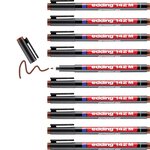 Feutre Permanent 142M Marron Pointe Moyenne 1 mm x 10 EDDING