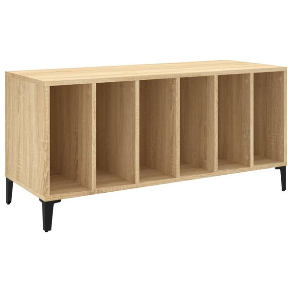 vidaXL Armoire à disques chêne sonoma 100x38x48 cm bois d'ingénierie